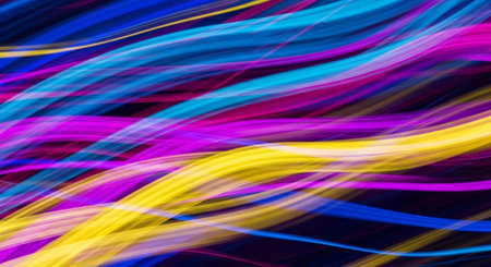 Vibrant Colorful Abstract Background with Fluid Waves and Modern Gradient Design.
