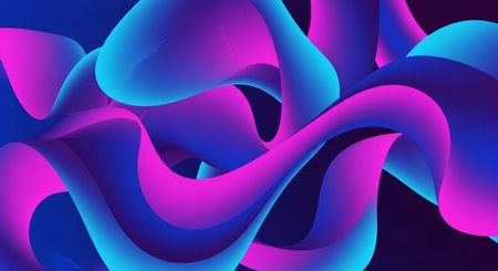 Vibrant Colorful Abstract Background with Fluid Waves and Modern Gradient Design.