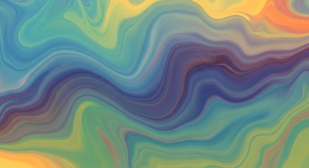 Vibrant Colorful Abstract Background with Fluid Waves and Modern Gradient Design.