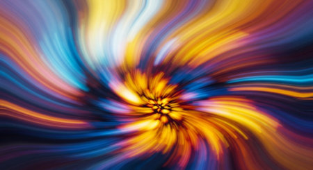 Vibrant Colorful Abstract Background with Fluid Waves and Modern Gradient Design.