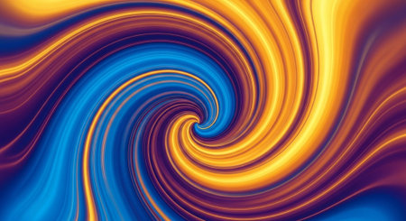 Vibrant Colorful Abstract Background with Fluid Waves and Modern Gradient Design.