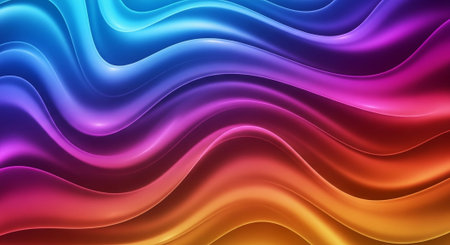 Vibrant Colorful Abstract Background with Fluid Waves and Modern Gradient Design.