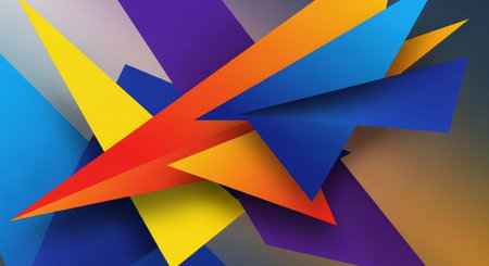 Vibrant Colorful Abstract Background with Fluid Waves and Modern Gradient Design.