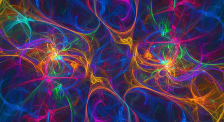 Vibrant Colorful Abstract Background with Fluid Waves and Modern Gradient Design.