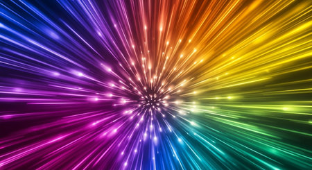 Vibrant Colorful Abstract Background with Fluid Waves and Modern Gradient Design.