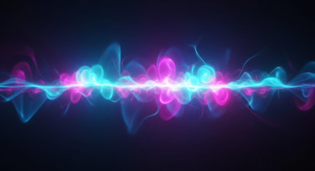 Vibrant Colorful Abstract Background with Fluid Waves and Modern Gradient Design.