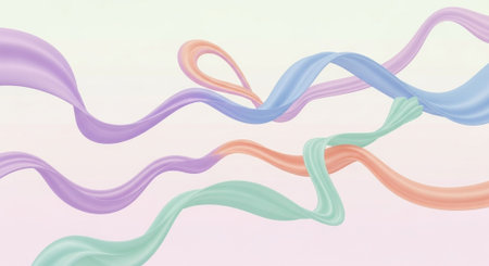 Vibrant Colorful Abstract Background with Fluid Waves and Modern Gradient Design.