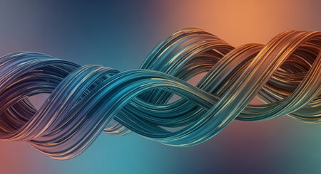 Vibrant Colorful Abstract Background with Fluid Waves and Modern Gradient Design.