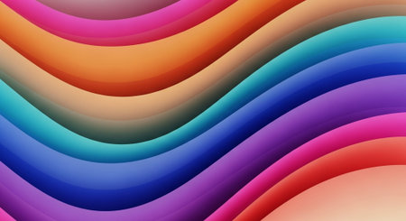 Vibrant Colorful Abstract Background with Fluid Waves and Modern Gradient Design.