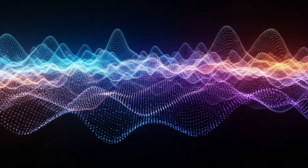 Vibrant Colorful Abstract Background with Fluid Waves and Modern Gradient Design.