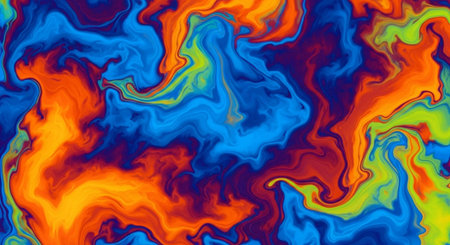 Vibrant Colorful Abstract Background with Fluid Waves and Modern Gradient Design.