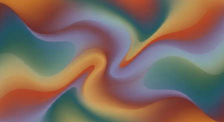 Vibrant Colorful Abstract Background with Fluid Waves and Modern Gradient Design.