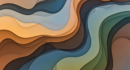 Vibrant Colorful Abstract Background with Fluid Waves and Modern Gradient Design.