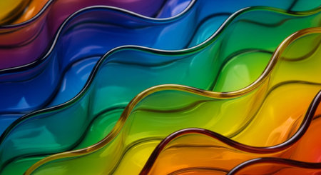 Vibrant Colorful Abstract Background with Fluid Waves and Modern Gradient Design.