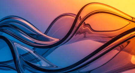 Vibrant Colorful Abstract Background with Fluid Waves and Modern Gradient Design.