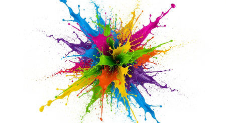 Vibrant Colorful Abstract Background with Fluid Waves and Modern Gradient Design.