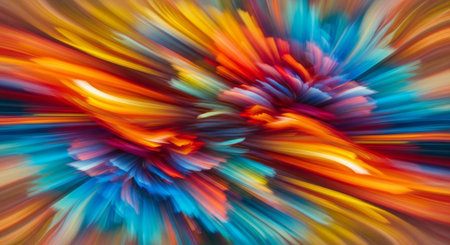 Vibrant Colorful Abstract Background with Fluid Waves and Modern Gradient Design.の写真素材