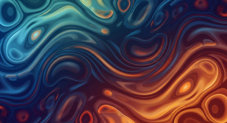 Vibrant Colorful Abstract Background with Fluid Waves and Modern Gradient Design.