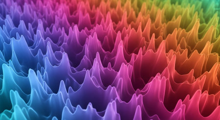 Vibrant Colorful Abstract Background with Fluid Waves and Modern Gradient Design.