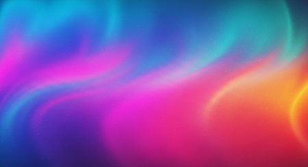 Vibrant Colorful Abstract Background with Fluid Waves and Modern Gradient Design.