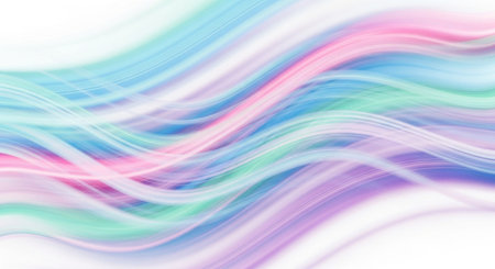 Vibrant Colorful Abstract Background with Fluid Waves and Modern Gradient Design.の写真素材