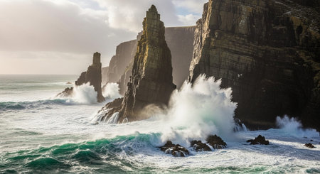 Global Natural Environment Landscapes and Scenic Nature Backgrounds.