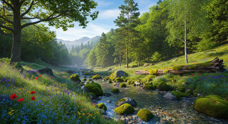 Global Natural Environment Landscapes and Scenic Nature Backgrounds.