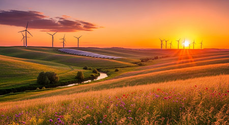 Global Natural Environment Landscapes and Scenic Nature Backgrounds.