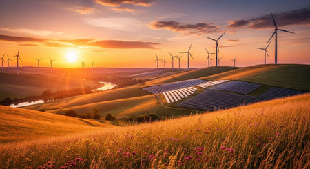Global Natural Environment Landscapes and Scenic Nature Backgrounds.