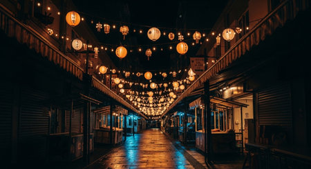 Event Night Festival with Fireworks, Lights, and Celebrations
.