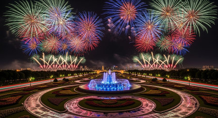 Event Night Festival with Fireworks, Lights, and Celebrations
.の写真素材