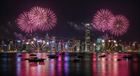 Event Night Festival with Fireworks, Lights, and Celebrations
.