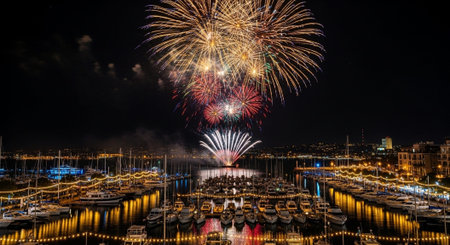 Event Night Festival with Fireworks, Lights, and Celebrations
.の写真素材