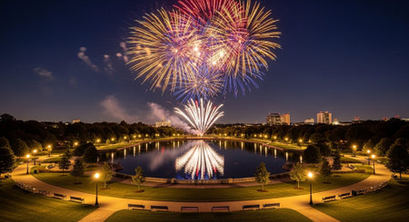 Event Night Festival with Fireworks, Lights, and Celebrations
.の写真素材