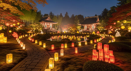 Event Night Festival with Fireworks, Lights, and Celebrations
.