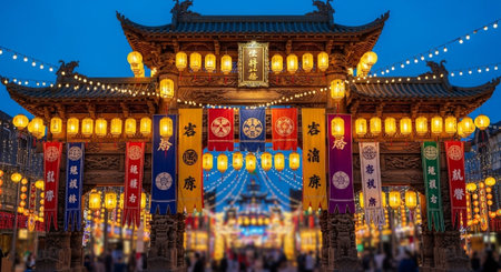 Event Night Festival with Fireworks, Lights, and Celebrations
.