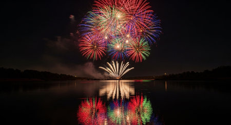 Event Night Festival with Fireworks, Lights, and Celebrations
.