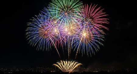 Event Night Festival with Fireworks, Lights, and Celebrations
.