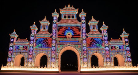 Event Night Festival with Fireworks, Lights, and Celebrations
.の写真素材