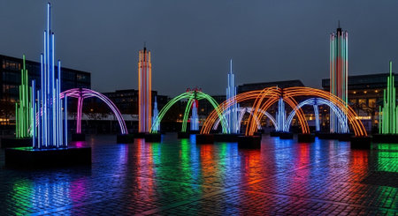Event Night Festival with Fireworks, Lights, and Celebrations
.の写真素材