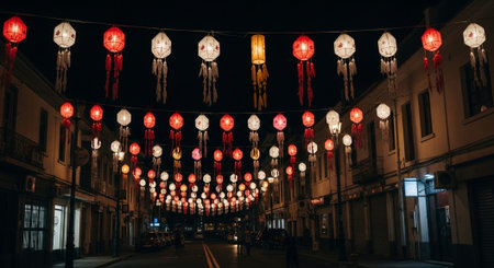 Event Night Festival with Fireworks, Lights, and Celebrations
.
