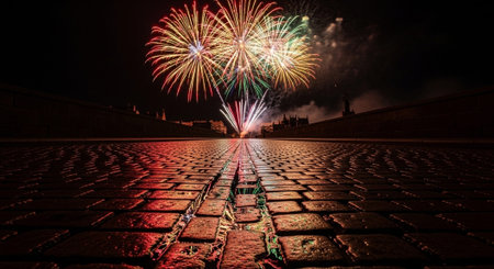 Event Night Festival with Fireworks, Lights, and Celebrations
.