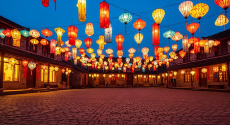 Event Night Festival with Fireworks, Lights, and Celebrations
.