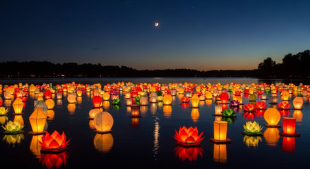 Event Night Festival with Fireworks, Lights, and Celebrations
.