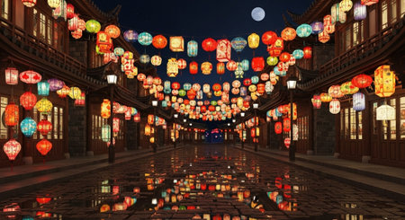 Event Night Festival with Fireworks, Lights, and Celebrations
.