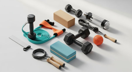 Fitness and Healthy Lifestyle Background.