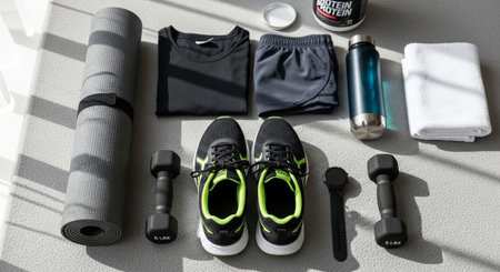 Fitness and Healthy Lifestyle Background.