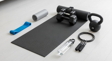 Fitness and Healthy Lifestyle Background.