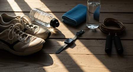 Fitness and Healthy Lifestyle Background.