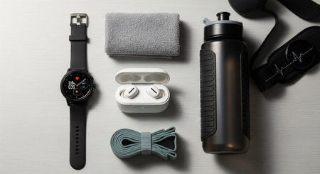 Fitness and Healthy Lifestyle Background.